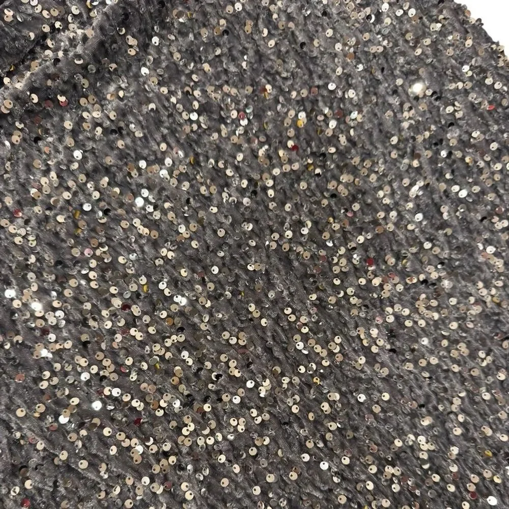 Madden NYC silver sequin maxi skirt  size XL, elastic waistband